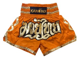 Kanong Muay Thai-Box Nadrág gyerekeknek : KNS-121-Narancs-K