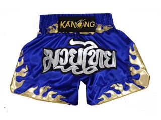 Kanong Muay Thai-Box Nadrág gyerekeknek : KNS-145-Kék-K