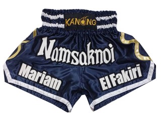 Személyre szabott Muay Thai rövidnadrág : KNSCUST-1250-Navy