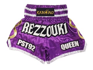 Személyre szabott Muay Thai rövidnadrág : KNSCUST-1250-Lila