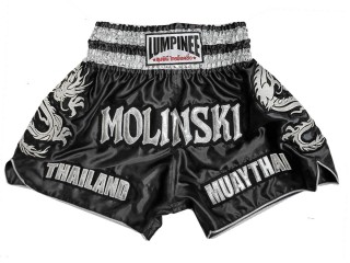 Személyre szabott Muay Thai rövidnadrág : KNSCUST-1251-Fekete